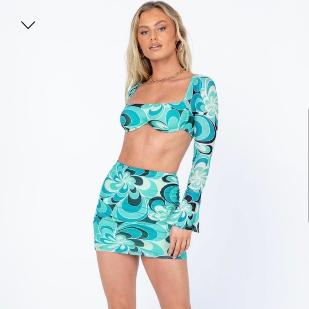 Princess Polly set green multicolor